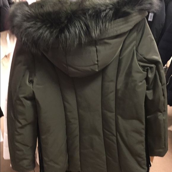Luka Fitted Parka with Velvet and Fur Trim - Picture 8 of 8